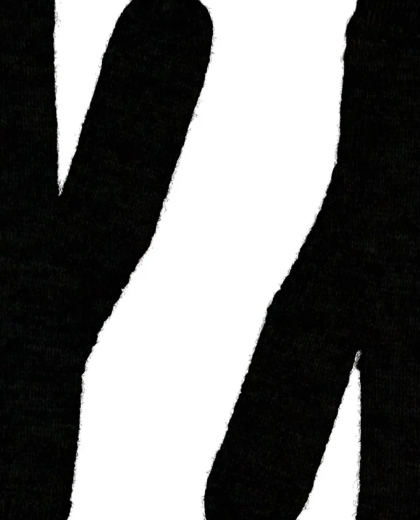 Allude Gloves 100% Cashmere Black