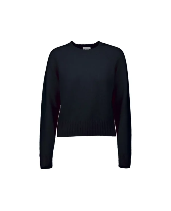 ALLUDE RUND HALS CASHMERE NAVY