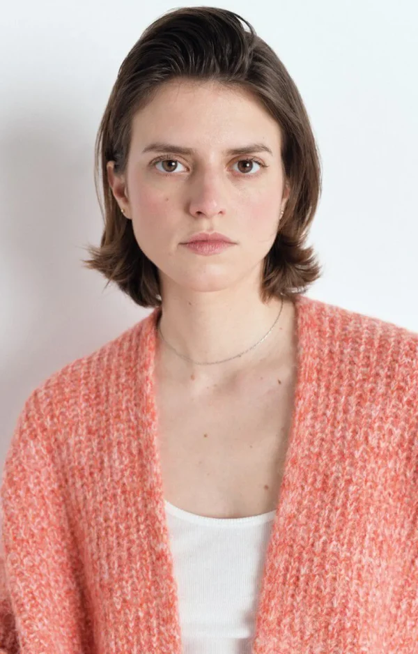 AMERICAN VINTAGE CARDIGAN MOULDED  GAZPACHO