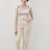 American Vintage Carrot Jeans Tineborow Ecru