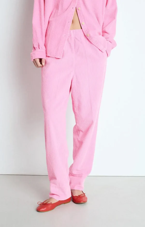 AMERICAN VINTAGE TROUSERS PADOW VINTAGE BUBBLEGUM
