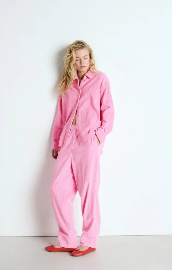 AMERICAN VINTAGE TROUSERS PADOW  VINTAGE BUBBLEGUM