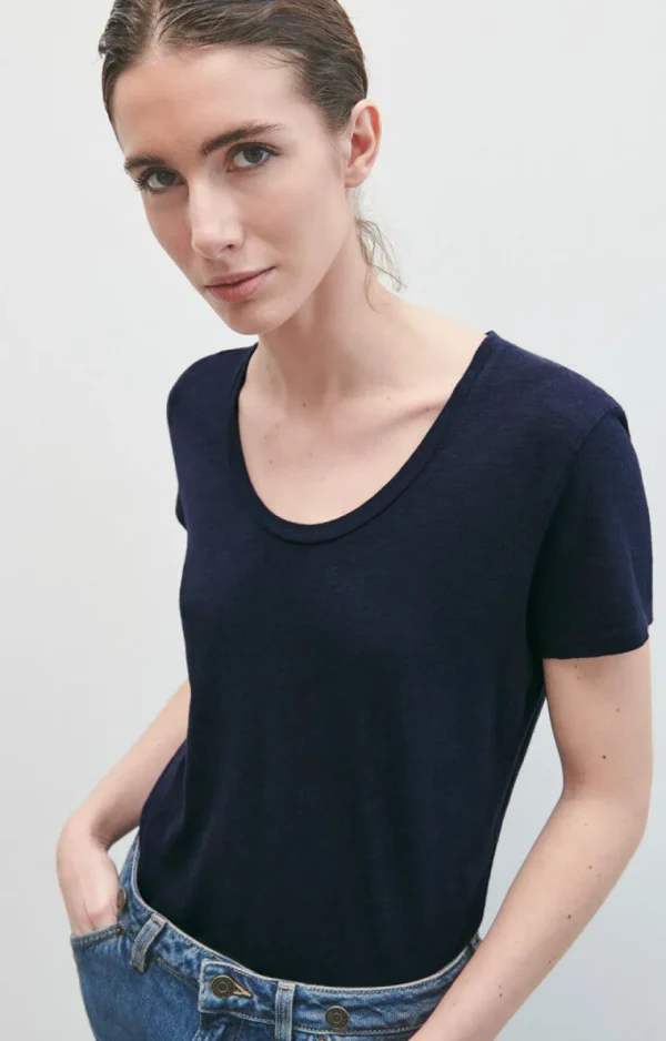 American Vintage T-shirt Jacksonville Navy