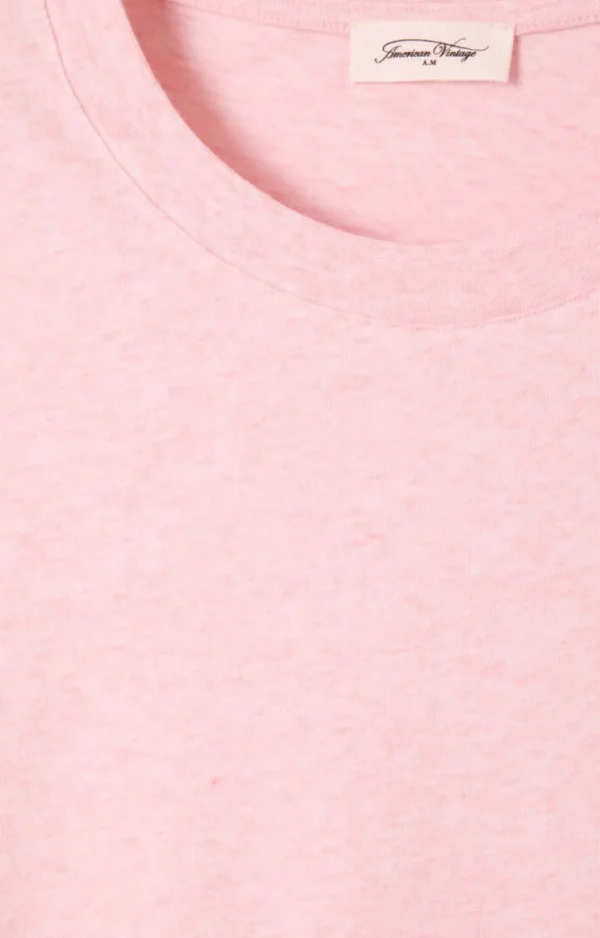 AMERICAN VINTAGE T-SHIRT YPAWOOD MELANGE GLAZING
