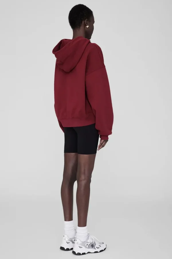 Anine Bing Alec Hoodie Sport Cabernet