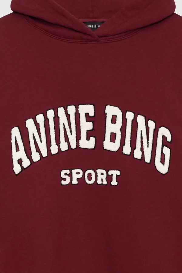 Anine Bing Alec Hoodie Sport Cabernet