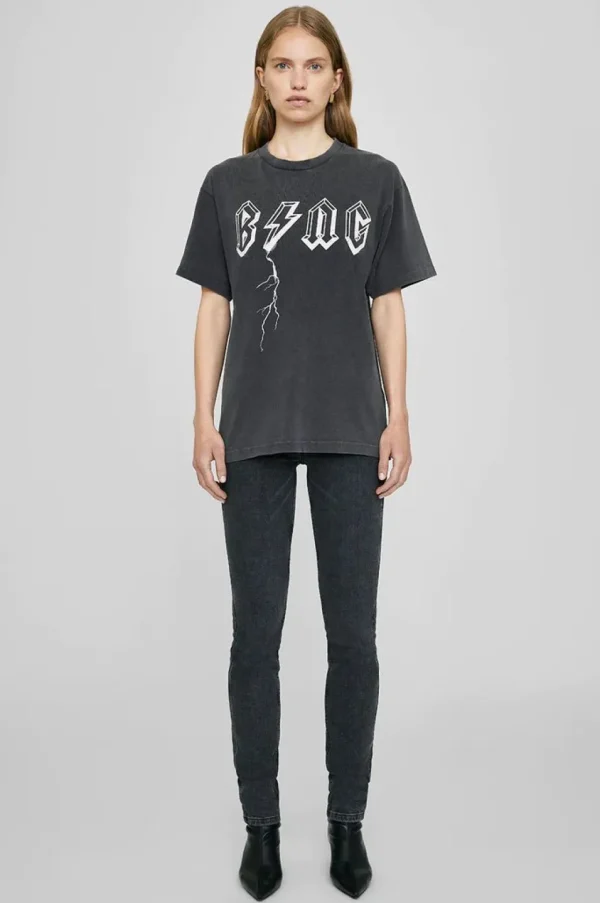 Anine Bing Bolt Tee Black