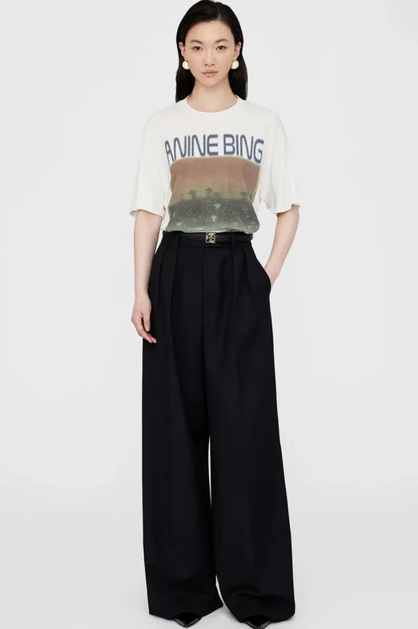 Anine Bing Cade Tee Mushrooms Off White