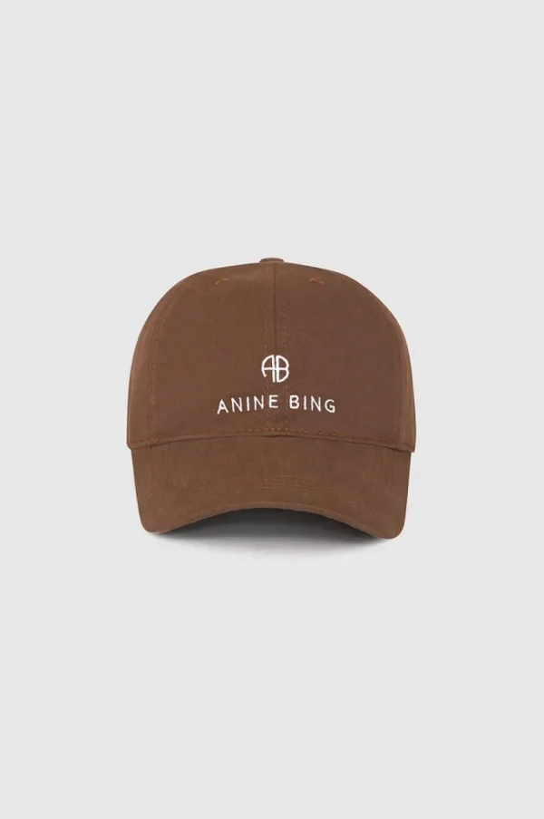 Anine Bing Jeremy Baseball Cap Dark camel