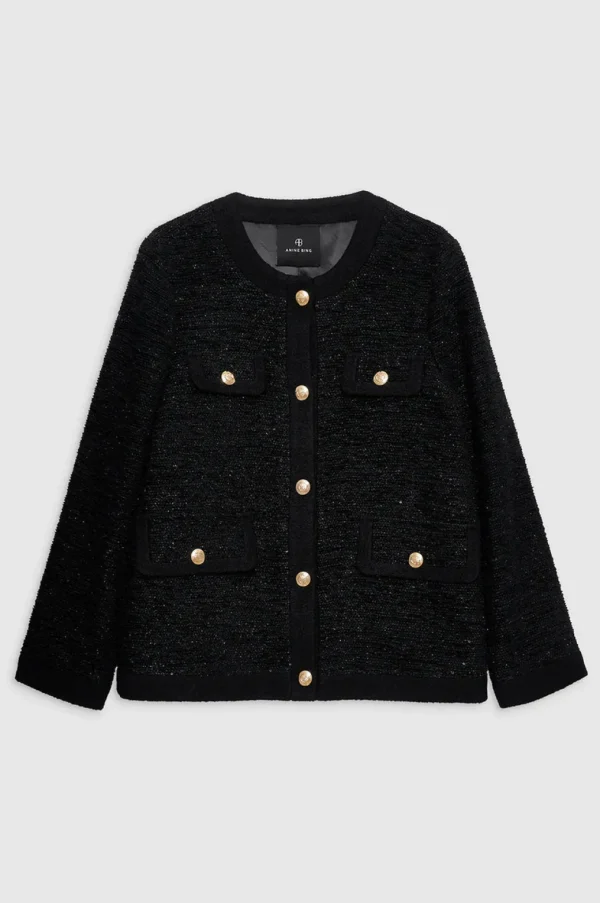 Anine Bing Lydia Jacket Black Shine
