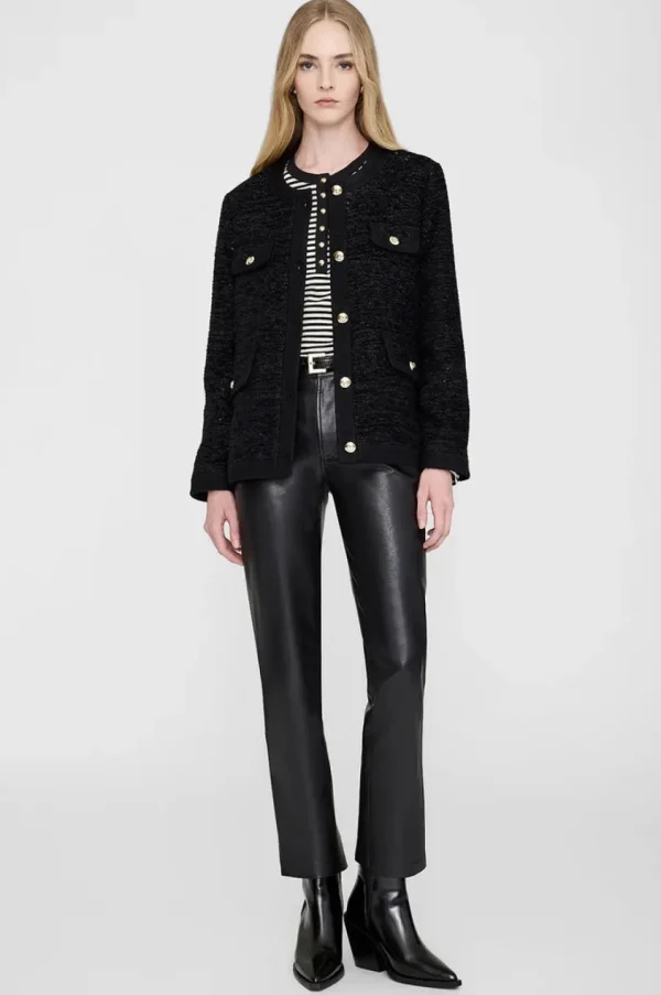 Anine Bing Lydia Jacket Black Shine