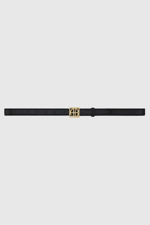 Anine Bing Monogram Belt Black