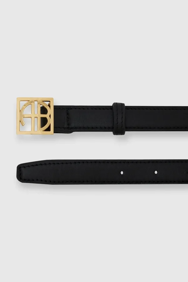 Anine Bing Monogram Belt Black