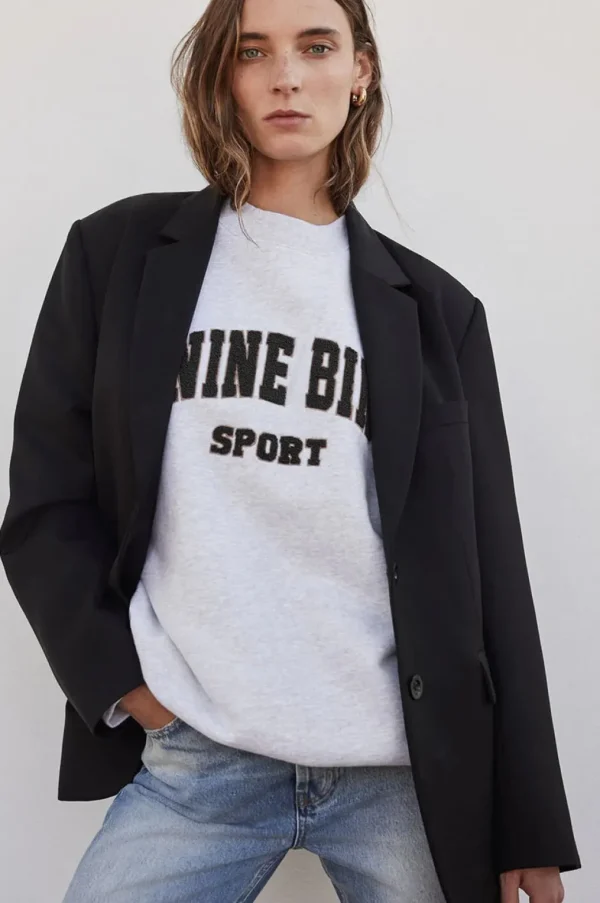 Anine Bing Tyler Sweatshirt - Heather Grey