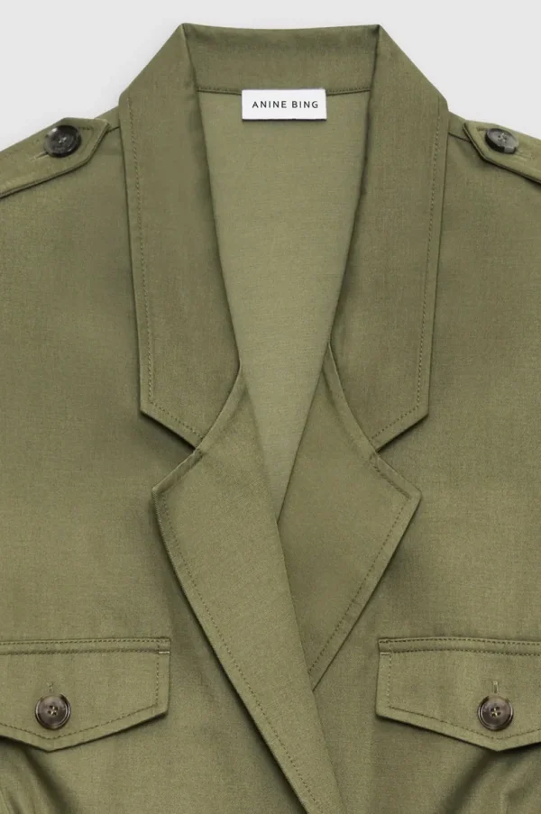 Anine Bing Zelda Dress Olive