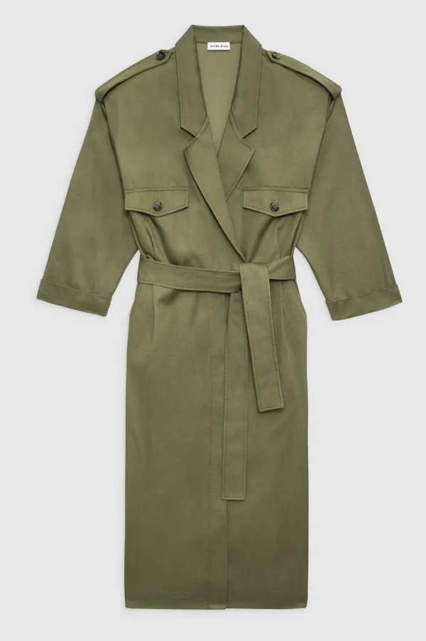Anine Bing Zelda Dress Olive