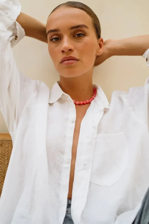 ANNI LU BALL NECKLACE BUBBLEGUM