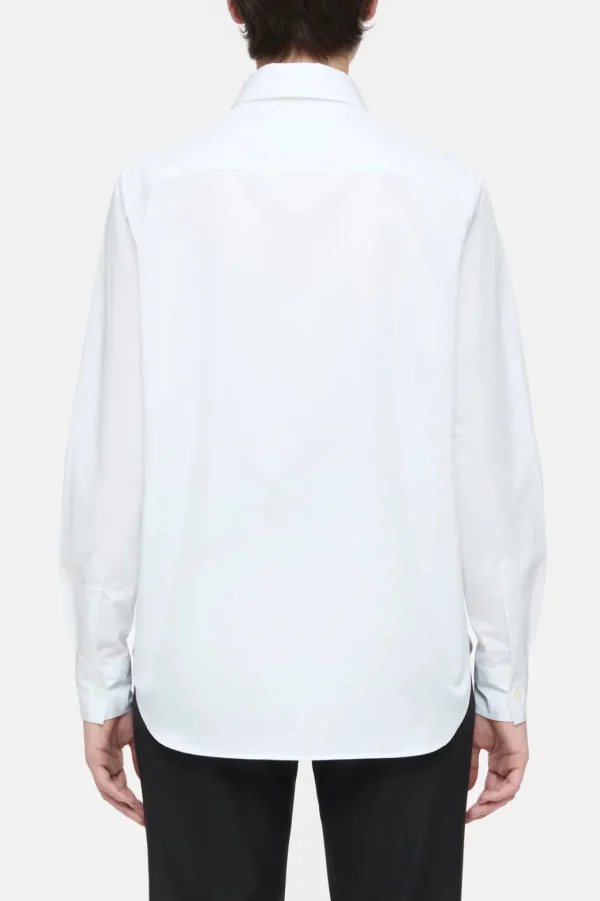 Closed Cotton Poplin Blouse White