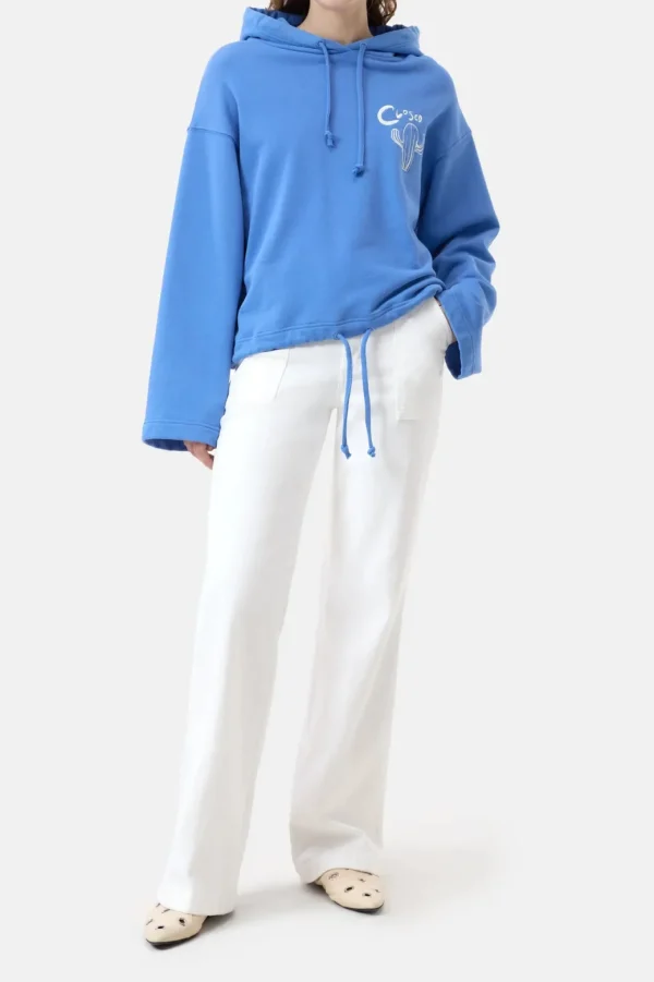 CLOSED HOODIE WITH EMBROIDERY