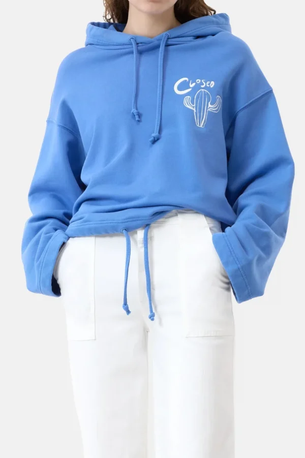 CLOSED HOODIE WITH EMBROIDERY