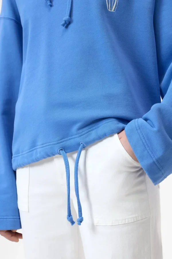 CLOSED HOODIE WITH EMBROIDERY