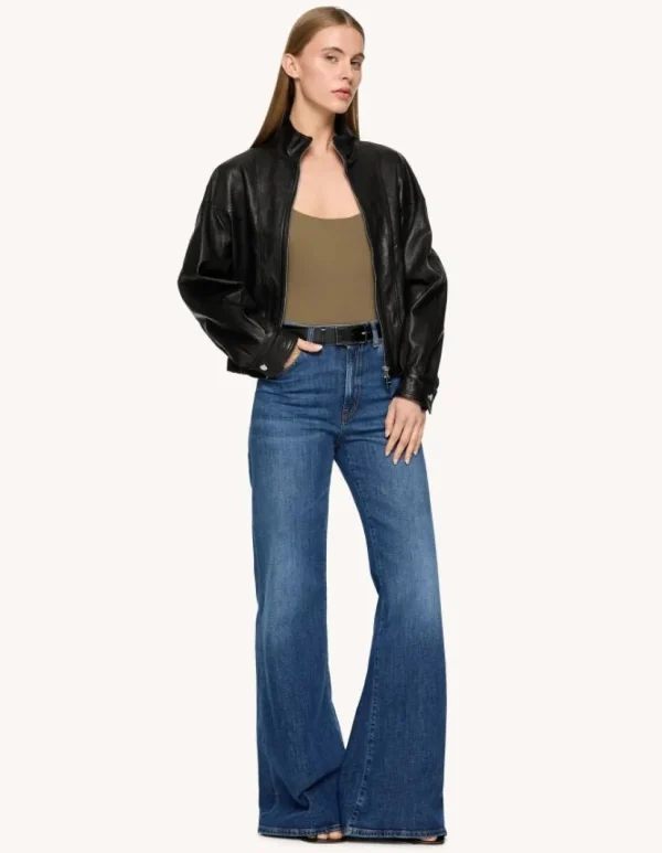 Dondup Amber Wide Leg High Waisted Jeans