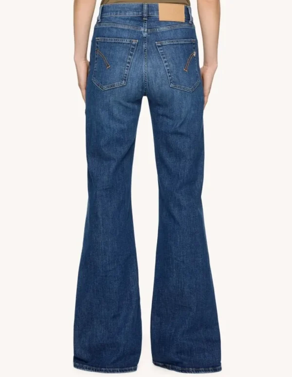 Dondup Amber Wide Leg High Waisted Jeans