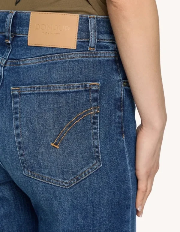 Dondup Amber Wide Leg High Waisted Jeans
