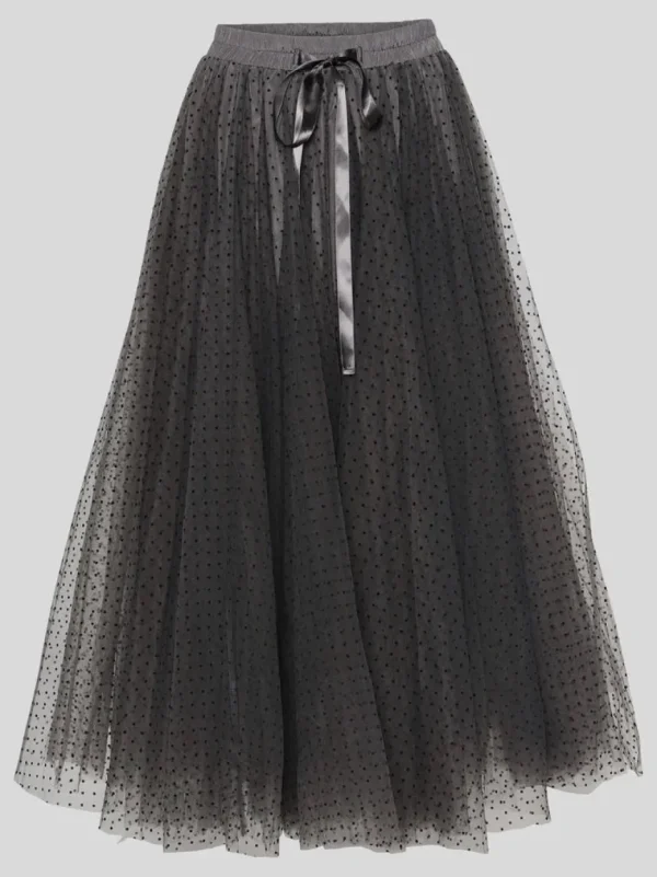 EMM Daisy Skirt Grey Dot