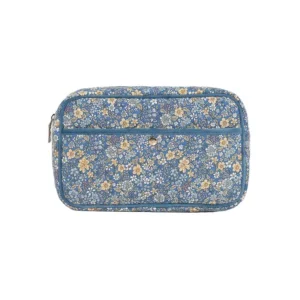 Fan Palm Beauty Bag Blue Flower