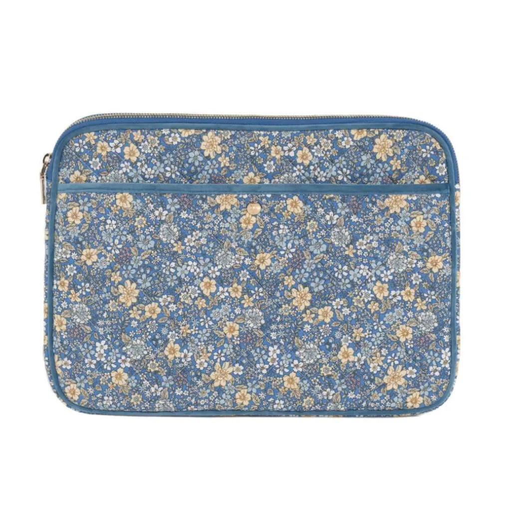 fan_palm_blue_flower_lapt_0.webp Fan Palm Blue Flower Laptop Sleeve