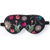 Fan Palm Eye Mask Floral Garden Black