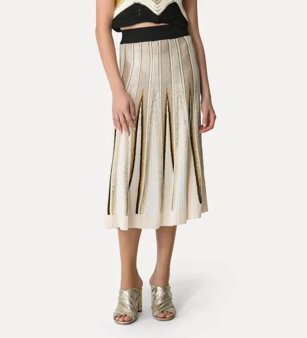 FORTE_FORTE CHEVRON INTARSIA SKIRT