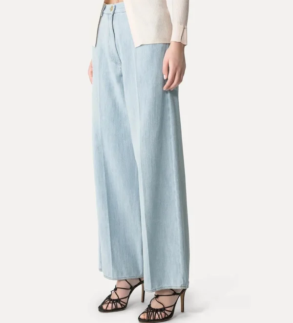 forte_forte denim calvary 5 pocket pants bleach