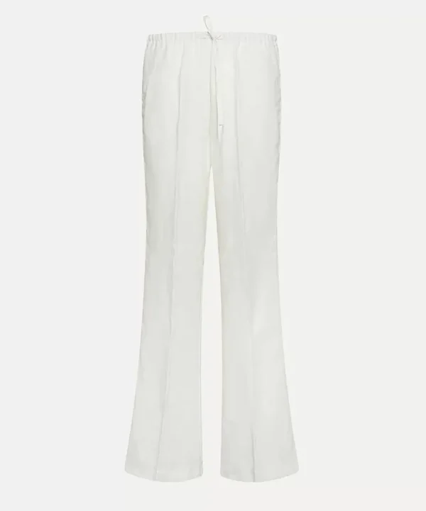 forte_forte linen herringbone elasticated pants puro