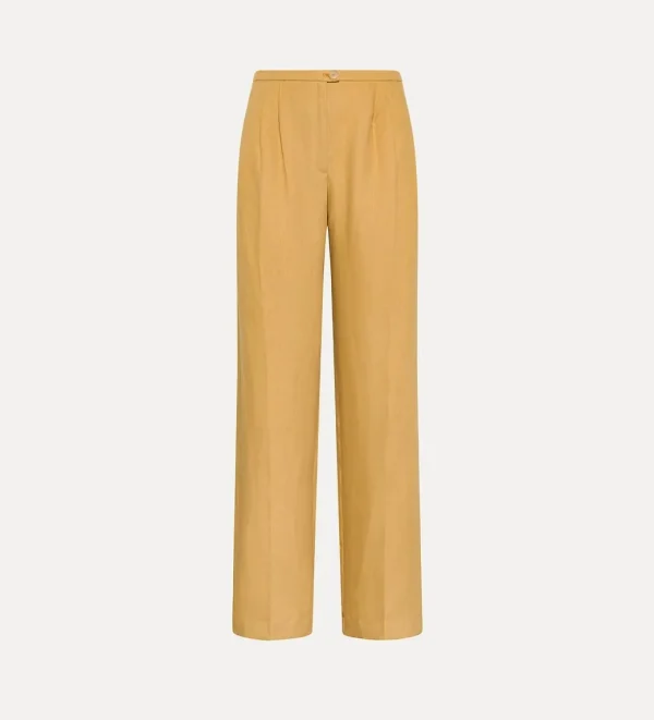 FORTE_FORTE LINEN TROUSERS WITH PLEATS