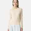 forte_forte round neck  knit in cashmere and wool