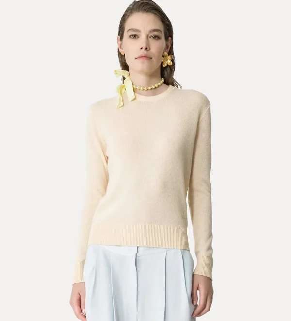 forte_forte round neck knit in cashmere and wool