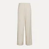 forte_forte viscose slub flat front pants