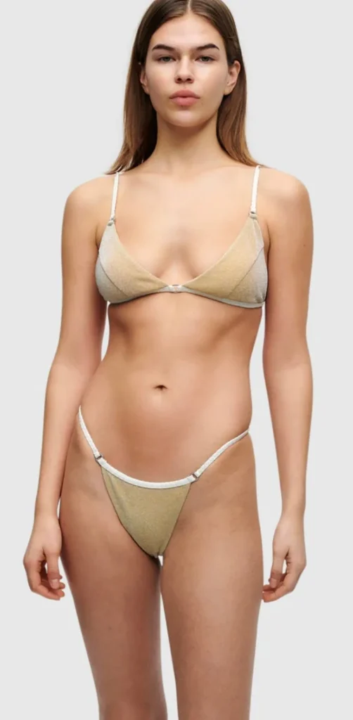 Hanne Bloch - Ivory Glitter Brazilian Bikini