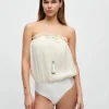 HANNE BLOCH IVORY BANDEAU SILKE BADEDRAGT