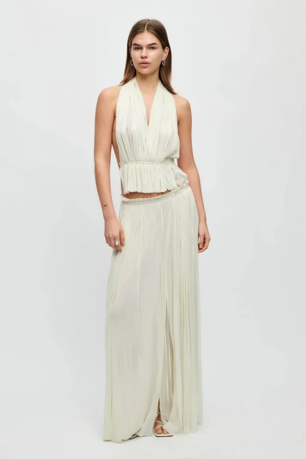HANNE BLOCH IVORY SILK TULLE SKIRT