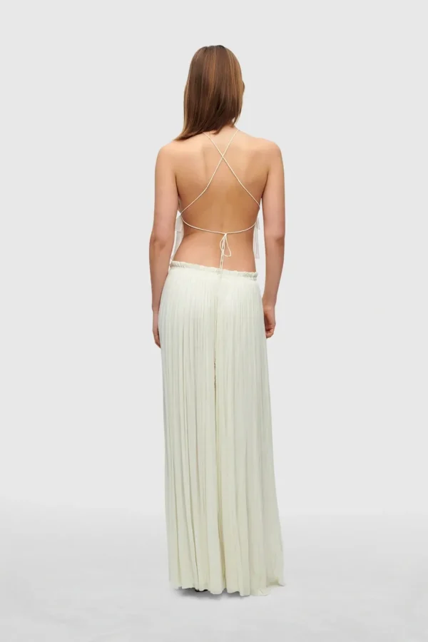 HANNE BLOCH IVORY SILK TULLE TOP