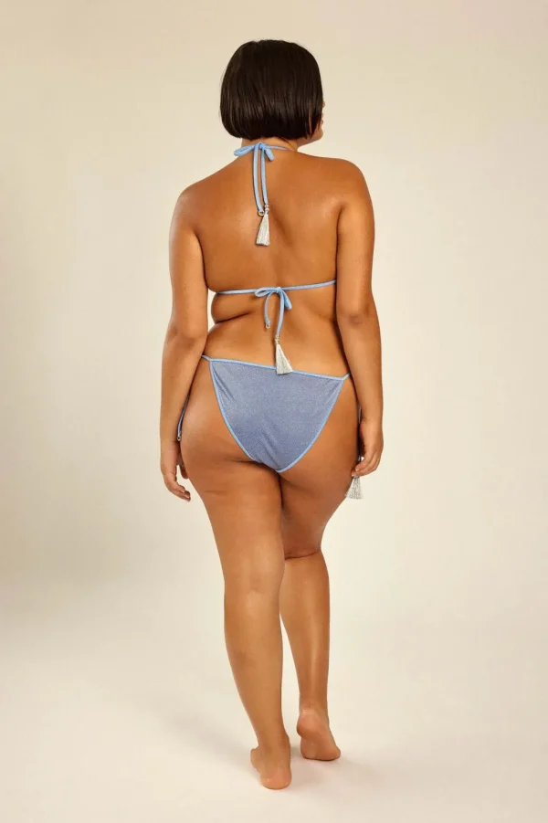 Hanne Bloch Skyblue Glitter Triangle Bikini