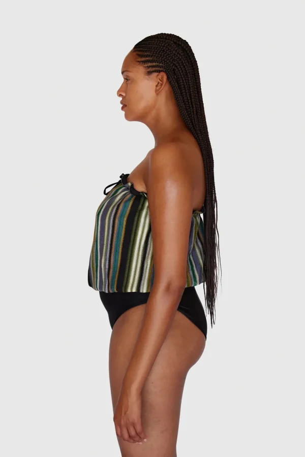 HANNE BLOCH STRIPE KNIT BANDEAU BADEDRAGT