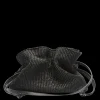 Infinito Camilla Bucket Raffia Black L