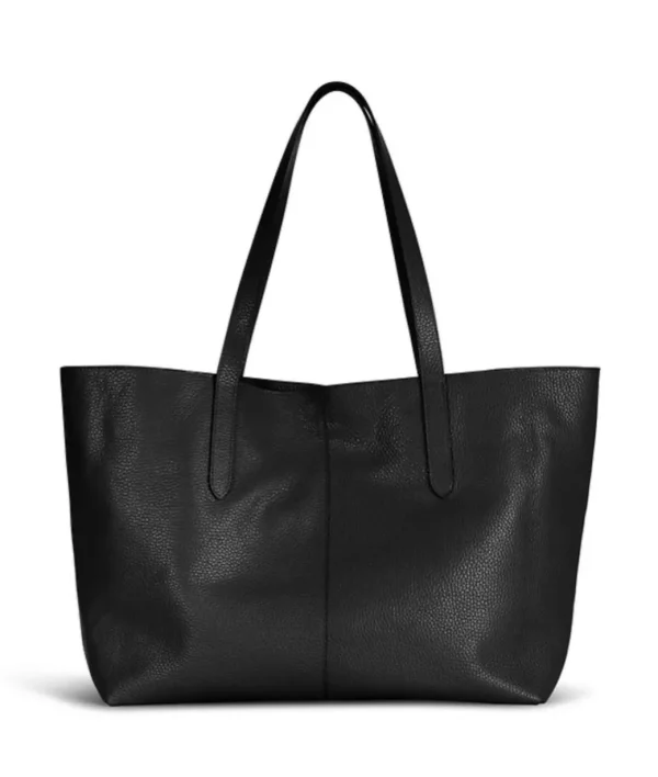 Infinito Karin Leather Tote/Shopper Black