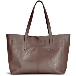 Infinito Karin Leather Tote/shopper Cacao