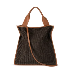 Infinito Sofie Raffia Dark Brown