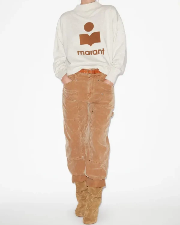 Isabel Marant Moby Sweatshirt Ecru/Camel